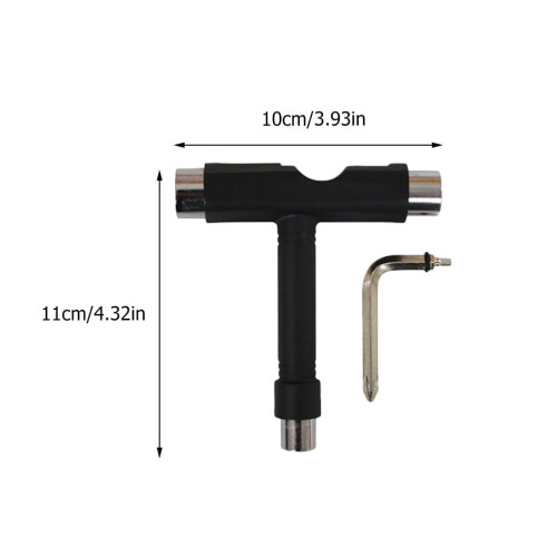 4 Pcs Skateboard Tools Multi-Function Portable T-Tool Kit for Skateboard Maintenance and Repair 2