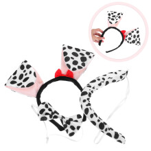 1 Set Cute Dog Costume Headband Soft and Comfortable Dog Ears Hair Accessories for Toddle Animal Cosplay Children‘s Party