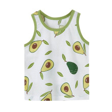Toddler Boys & Girls Sleeveless Tank Tops – Cute Cartoon Print, Breathable Summer Sportswear, Compatible with 6-12 Months