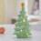 Ceramic Christmas Tree Ornament Green Mini House 1 pc 5