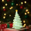 Ceramic Christmas Tree Ornament Green Mini House 1 pc 6