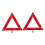 2 Pcs Reflective Sign for Car Emergency Warning Triangle Reflector Tripod Red 6