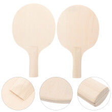 6pcs Sports Table Tennis Paddle Blank Wooden Table Tennis Rackets For Diy Projects Unpainted Blank Paddles With Grips For Crafting And Sport Games