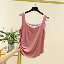Womens Camisoles and Tanks,Fashion Women's Summer Casual Solid Color Loose Round-neck Camisoles Tank Top