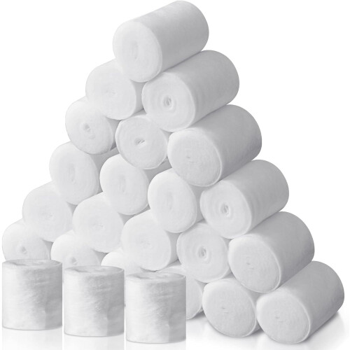 12 Rolls Cast Padding (2"x8.9ft), Soft Cloth Undercast Wrap for Body Casts, Mask Making, Art Projects – Compatible with Plaster