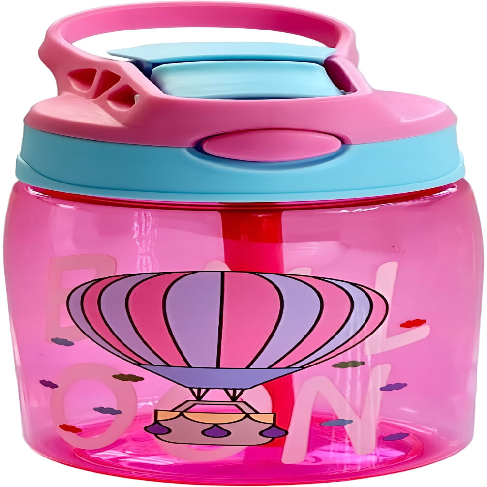 Acdanc Kids Water Bottle 16Oz With Straw, Spill-Proof & Dishwasher Safe, Bpa-Free, – Compatible With School Use Pink
