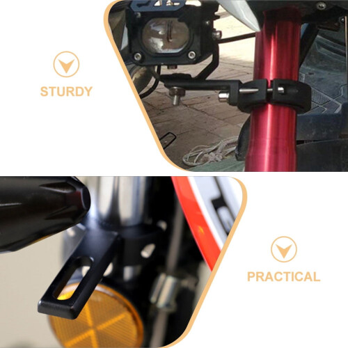 2pcs Motorcycle Fog Light Brackets Front Fork Lamp Bracket Motorcycle Light Holder 1