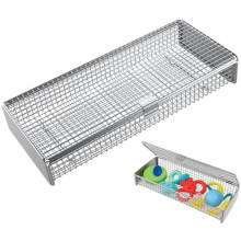 Cestello per lavastoviglie per piccoli oggetti, acciaio inox 304, colore argento