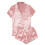 Dame Pyjamassæt Satin Casual Home Button Pyjamassæt Pink AS 2