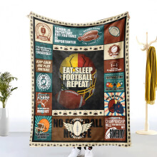 American-Football-Flanelldecke – Weiche, warme Überwurfdecke