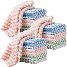 Pacote com 21 panos de limpeza de microfibra, 25 x 25 cm (10 x 10 polegadas).