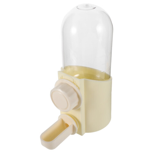 Beige plastik fuglevandsfoderautomat 15x11x5cm