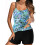 Tankini de mujer estilo retro, dos piezas, verde, XXL 1