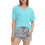 Γυναικεία Casual T-shirts με V λαιμόκοψη, κοντομάνικα, χαλαρή εφαρμογή, καλοκαιρινά, 4