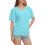 Γυναικεία Casual T-shirts με V λαιμόκοψη, κοντομάνικα, χαλαρή εφαρμογή, καλοκαιρινά, 5