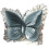Butterfly Throw Pillow Velvet Blue 40x50cm 1