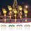 Conjunto de luzes de Natal solares com Papai Noel e renas em movimento. 1