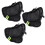 Universal cykelsædebetræk – sort, polyester, 3-pak 1