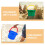 KALLORY plastic bucket outdoor multifunctional 2 pcs 7