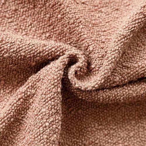 Κάλυμμα Μαξιλαριού Boucle σε Πορτοκαλί Χρώμα 18x18 Ίντσες, Συσκευασία των 2 2