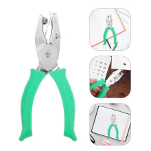 Star Shape Hole Puncher Green Stainless Steel 1 Pack for Notebooks, Documents, Scrapbooking, and Office Use