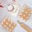 60 Pcs Clear Plastic Egg Cartons, 12-Count, 3x4 Grid, Reusable for Chicken Eggs – Compatible with Standard Egg Sizes 6