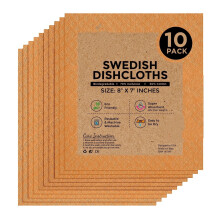 Panos de cozinha suecos10-Pack8" x7" laranja
