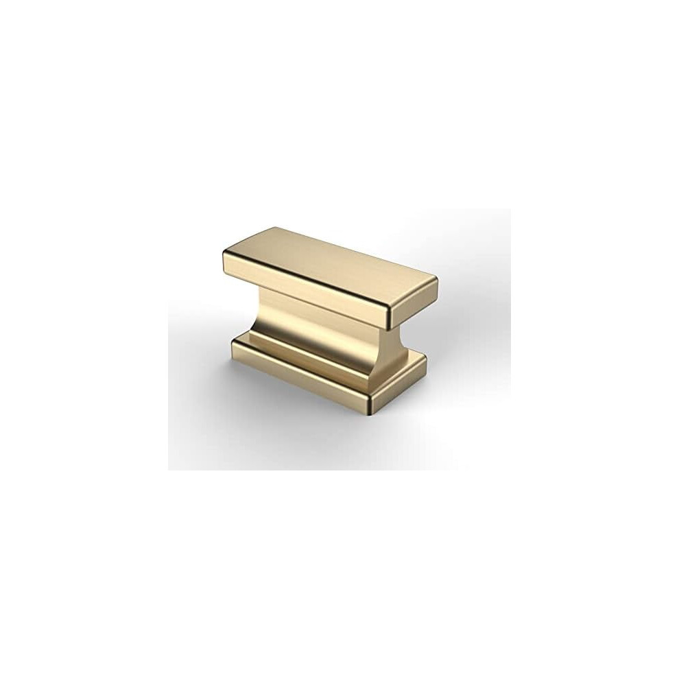 Brushed Brass Cabinet Knobs Zinc 10 Pack 9097180967705