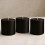 velas de pilar pretas, sem gotejamento e sem perfume, 7,6 cm x 7 cm 1
