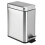 Rectangular Step-Open Wastebasket Trash Can - Brushed Stainless Steel 1
