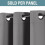 Bluish Grey Blackout Curtain Panel 100x84 in Grommet 2