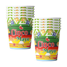 Vasos de papel para carnaval, 10 unidades, multicolor