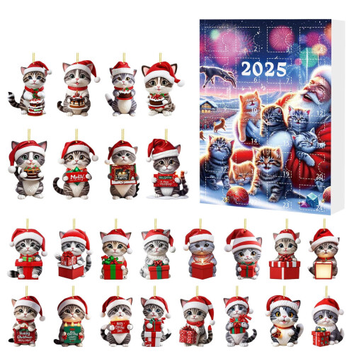 Herbruikbare kerstadventskalender met 24 deuren