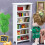 Βιβλιοθήκη Model12House Furniture Βιβλιοθήκη Ξύλινη Αποθήκευση για Παιδικό Δωμάτιο 6