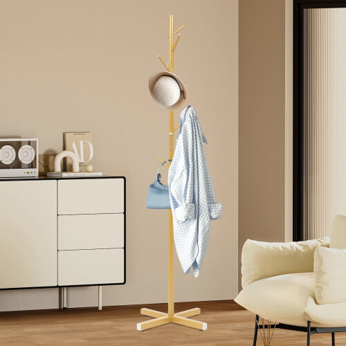 Coat Rack Stand, Freestanding Coat Rack, Coat Rack with 7 Hooks, Tree-Shaped Coat Rack 2
