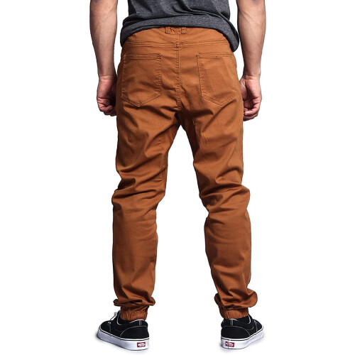 Men's drop crotch stretch jogger pants twill 5X 1