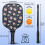 Σετ κουπιών Pickleball από fiberglass με λουλούδια, 2 μπάλες και τσάντα, συμβατό με παιχνίδι 3