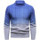 Pull de Noël homme à col roulé ajusté et dégradé, en maille 2