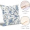 Fodere per cuscini in stile Chinoiserie, in cotone e lino, 45x45 cm, set da 2 4