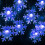 Ηλιακό φωτιστικό σε σχήμα χιονονιφάδας, 16,4 πόδια, 20 LED, 8 λειτουργίες, αδιάβροχο, 3