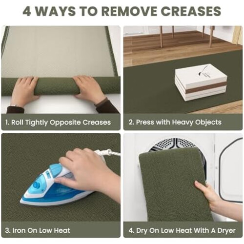 Πλεκτό χαλί Runner 2ft x 5ft, μείγμα βαμβακιού, πλενόμενο 2