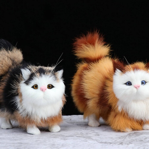 Peluche Chat Réaliste, Design Doux et Moelleux 2