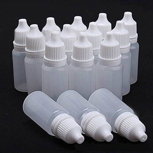 GROFRY 5 Pcs Durable 5-100ml Empty Plastic Squeezable Dropper Bottles Eye Liquid Dropper 2