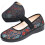 Γυναικεία Casual Flats με κέντημα λουλουδιών, Slip-On Flats με αναπνεύσιμο πλέγμα, Γυναικεία 3