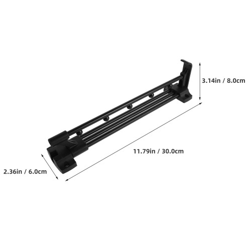 WHAMVOX Multi Functional Pull Out Pants Rack Closet Organizer Telescopic Clothes Rail for Storage Black 1