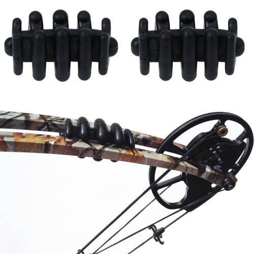 1 Pair Black Rubber Bow Stabilizer for Vibration Reduction and Noise Reduction 1