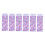 6 autocollants violets en PVC pour clavier d'ordinateur 4