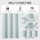 Blackout Grommet Curtains 52x90 in White 3