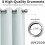 Blackout Grommet Curtains 52x90 in White 4