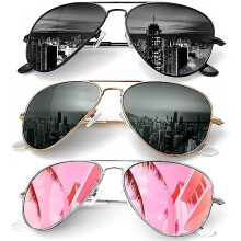 Lunettes de soleil aviateur polarisées avec protection UV